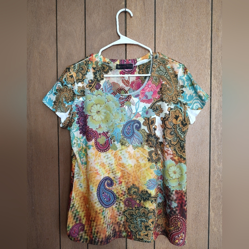 Floral Paisley Women's Top